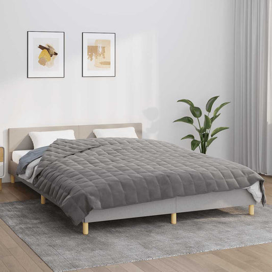 Verzwaringsdeken 200x200 cm 9 kg stof grijs is nu te koop bij PeponiXL, paradijselijk wonen!