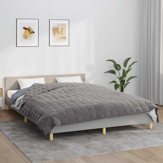 Verzwaringsdeken 200x225 cm 13 kg stof grijs is nu te koop bij PeponiXL, paradijselijk wonen!