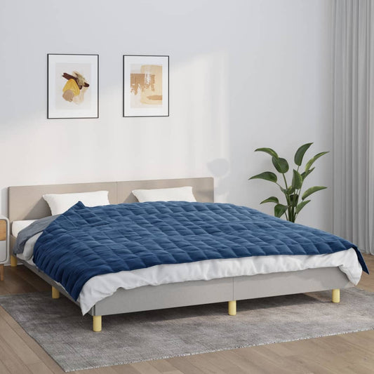 Verzwaringsdeken 155x220 cm 11 kg stof blauw is nu te koop bij PeponiXL, paradijselijk wonen!