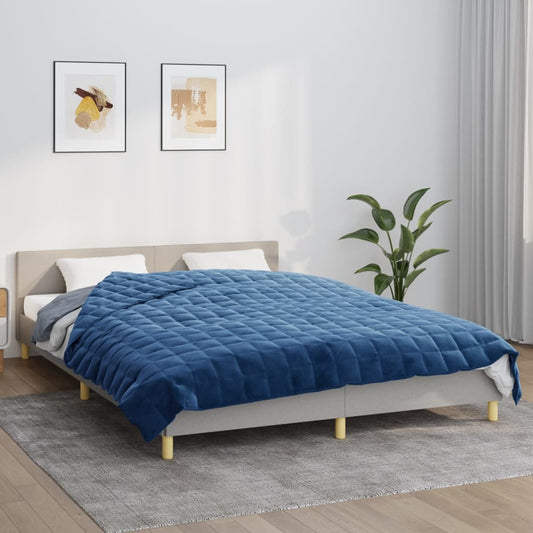 Verzwaringsdeken 200x225 cm 13 kg stof blauw is nu te koop bij PeponiXL, paradijselijk wonen!