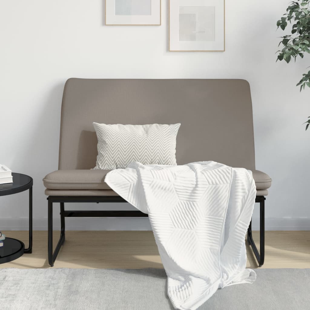 Bankje 100x75x76 cm stof taupe is nu te koop bij PeponiXL, paradijselijk wonen!