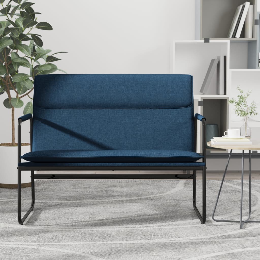 Bankje 100x64x80 cm stof blauw is nu te koop bij PeponiXL, paradijselijk wonen!