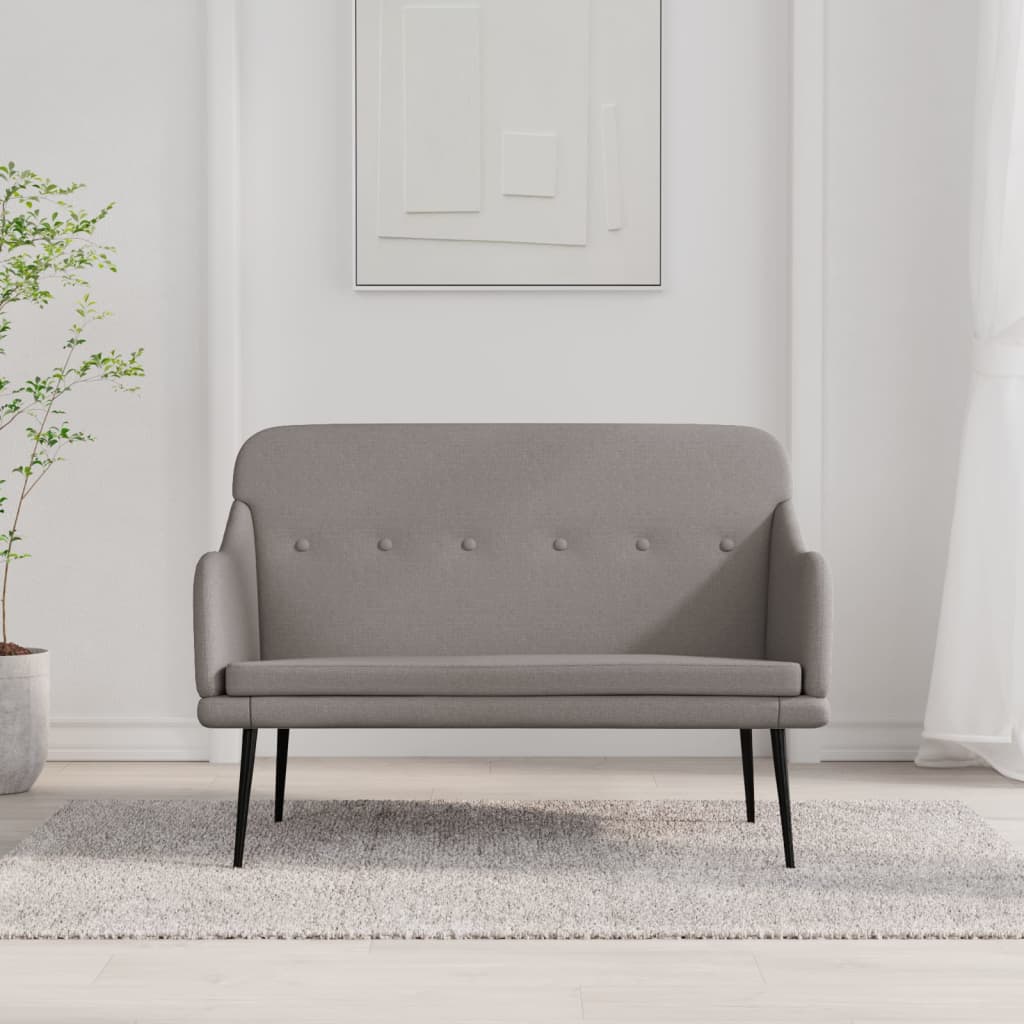 Bankje 110x76x80 cm stof taupe is nu te koop bij PeponiXL, paradijselijk wonen!