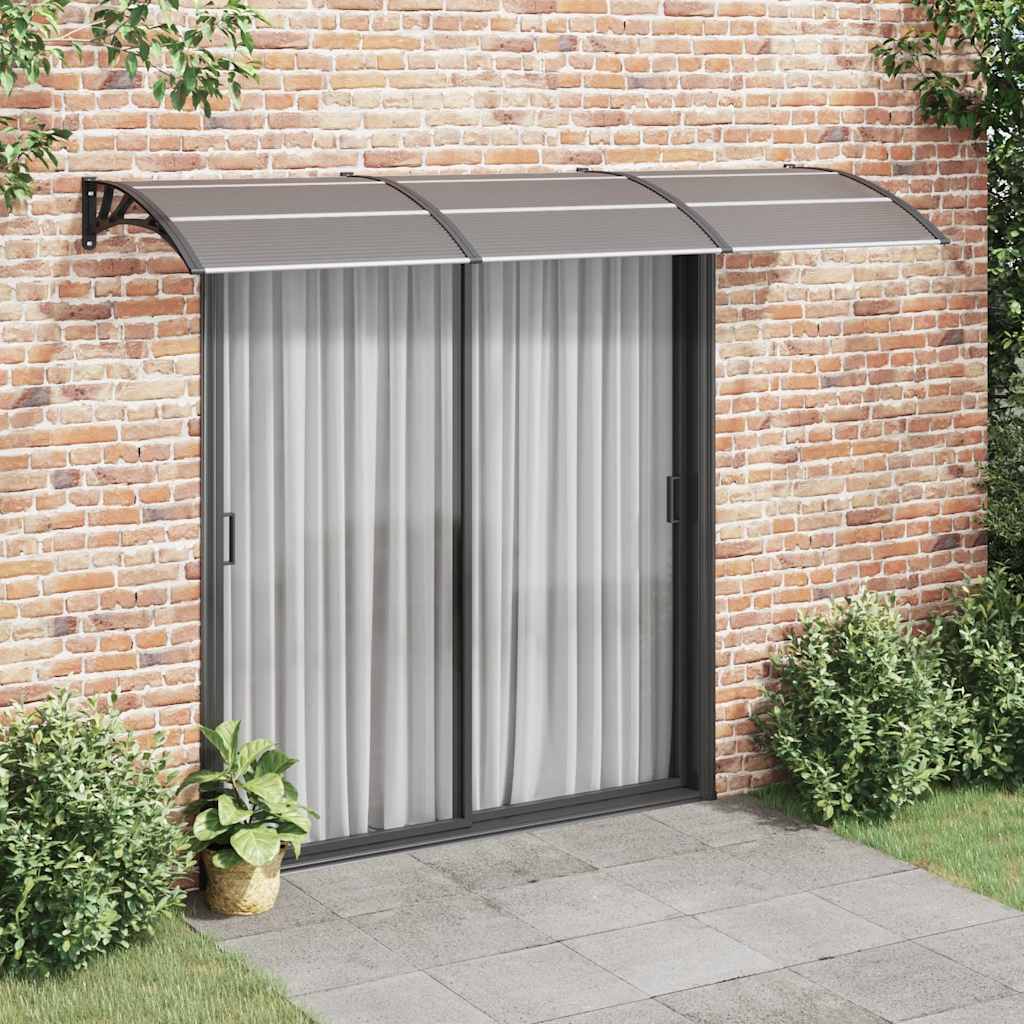 Deurluifel 300x100 cm polycarbonaat zwart is nu te koop bij PeponiXL, paradijselijk wonen!