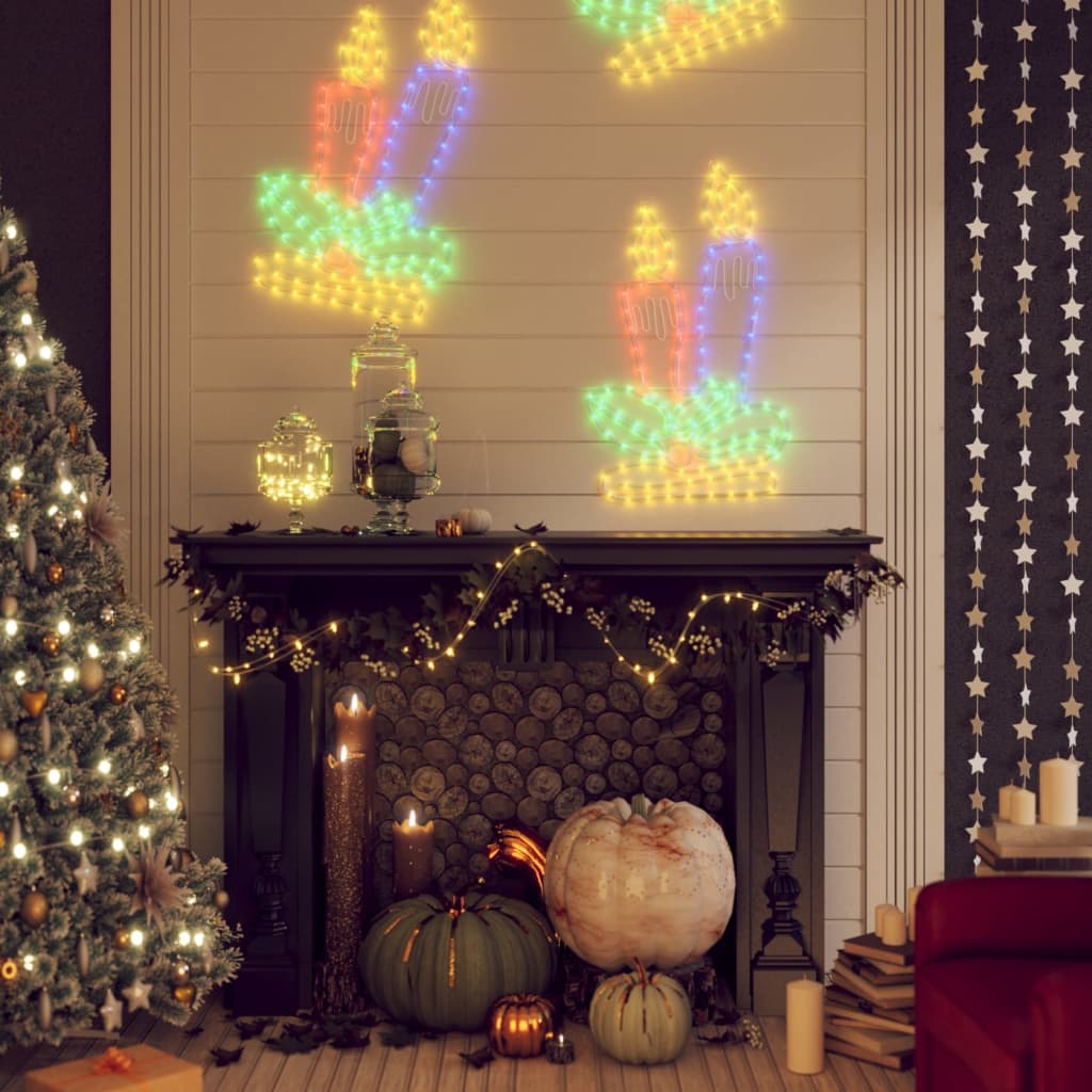 Kerstfiguren kaarsen met 144 LED's 3 st 70x42 cm is nu te koop bij PeponiXL, paradijselijk wonen!