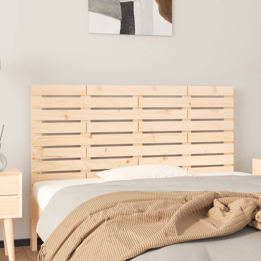 Hoofdbord wandmontage 146x3x63 cm massief grenenhout is nu te koop bij PeponiXL, paradijselijk wonen!