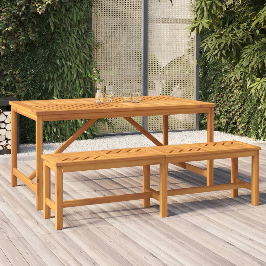 Tuinbank 150 cm massief acaciahout is nu te koop bij PeponiXL, paradijselijk wonen!