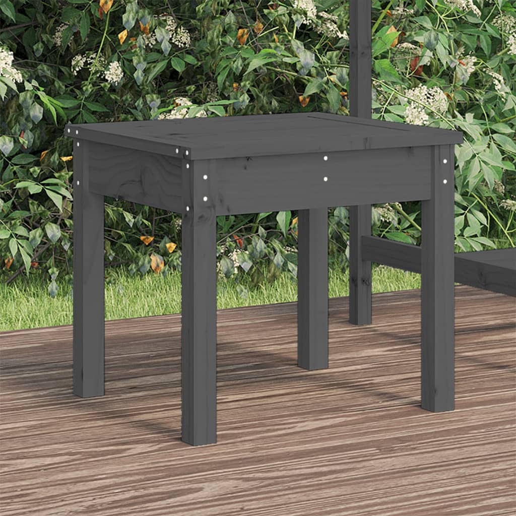 Tuinbank 50x44x45 cm massief grenenhout grijs is nu te koop bij PeponiXL, paradijselijk wonen!