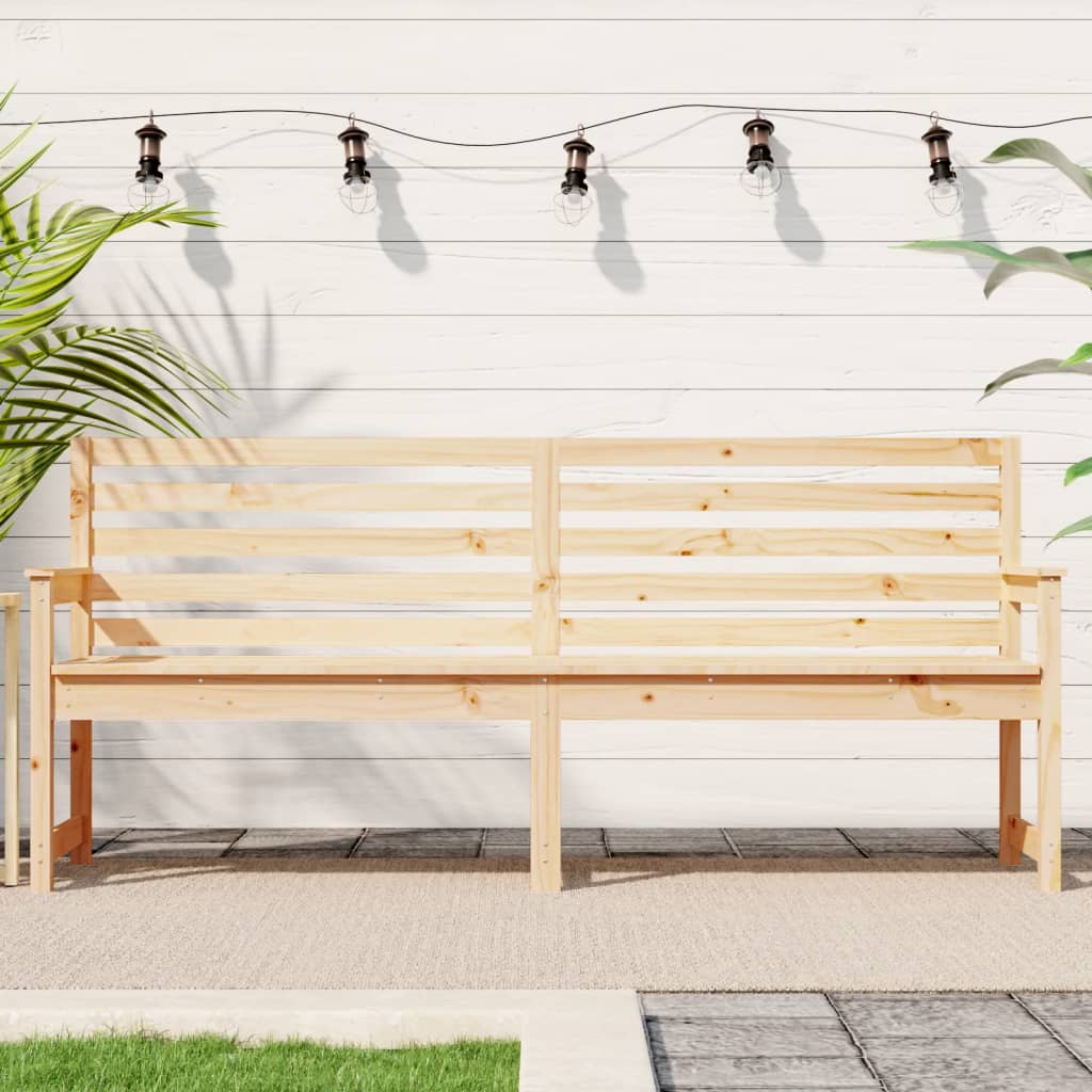 Tuinbank 203,5x48x91,5 cm massief grenenhout is nu te koop bij PeponiXL, paradijselijk wonen!