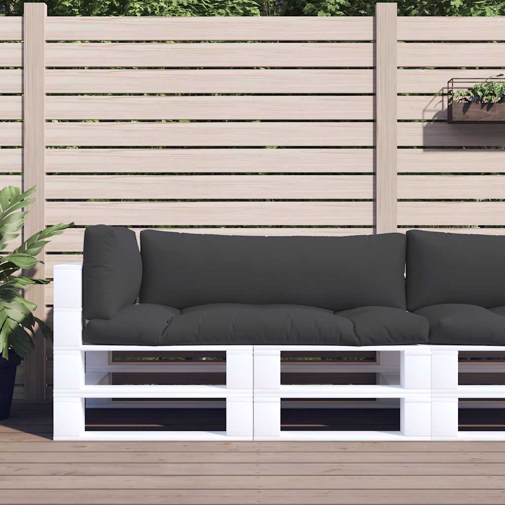 Palletkussens 3 st stof zwart is nu te koop bij PeponiXL, paradijselijk wonen!