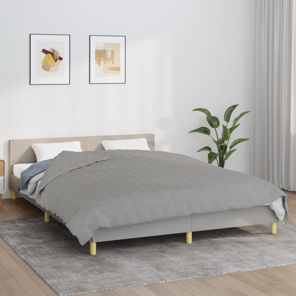 Verzwaringsdeken 200x220 cm 9 kg stof grijs is nu te koop bij PeponiXL, paradijselijk wonen!