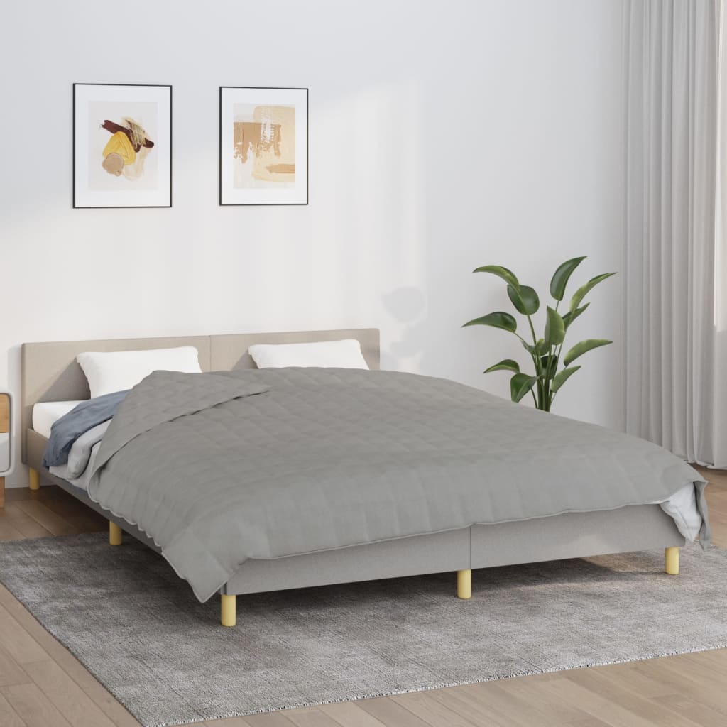 Verzwaringsdeken 220x240 cm 11 kg stof grijs is nu te koop bij PeponiXL, paradijselijk wonen!