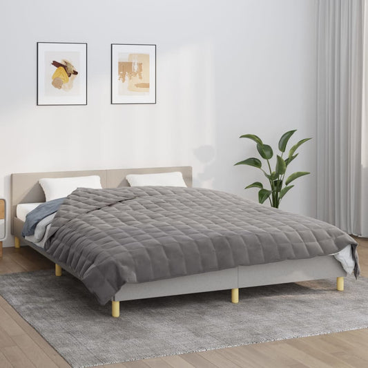 Verzwaringsdeken 200x220 cm 13 kg stof grijs is nu te koop bij PeponiXL, paradijselijk wonen!