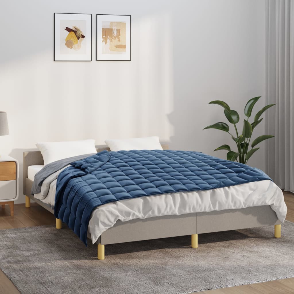 Verzwaringsdeken 135x200 cm 10 kg stof blauw is nu te koop bij PeponiXL, paradijselijk wonen!