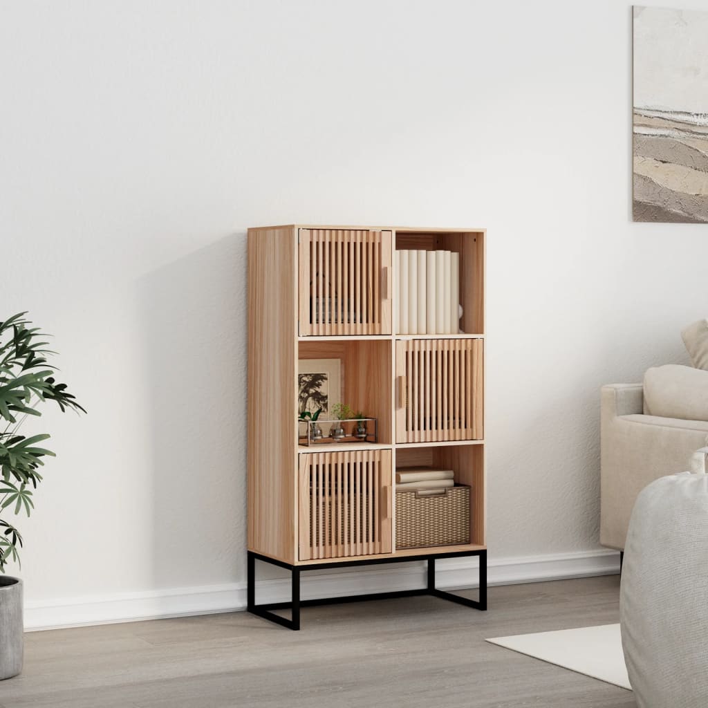 Hoge kast 70x35x125 cm bewerkt hout is nu te koop bij PeponiXL, paradijselijk wonen!