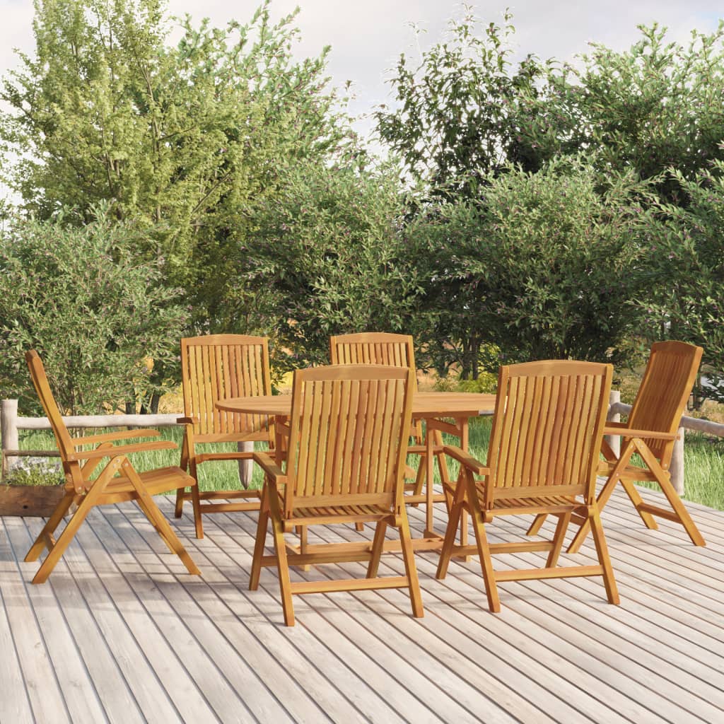 7-delige Tuinset massief teakhout is nu te koop bij PeponiXL, paradijselijk wonen!