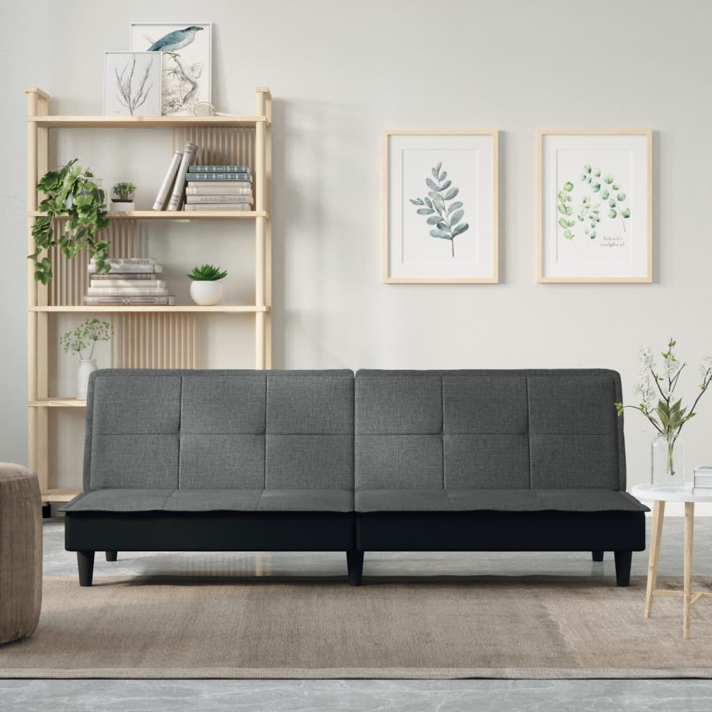 Slaapbank stof donkergrijs is nu te koop bij PeponiXL, paradijselijk wonen!