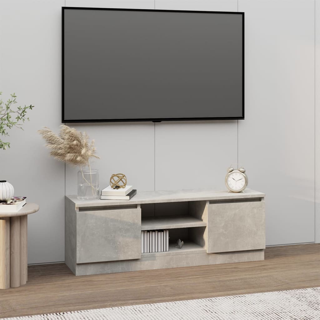 Tv-meubel met deur 102x30x36 cm betongrijs is nu te koop bij PeponiXL, paradijselijk wonen!