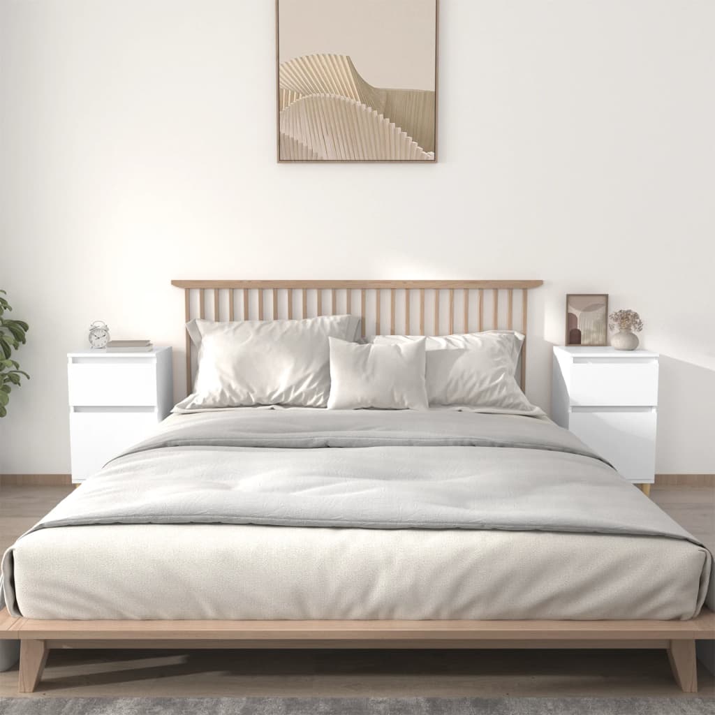 Nachtkastjes 2 st 40x35x70 cm wit is nu te koop bij PeponiXL, paradijselijk wonen!