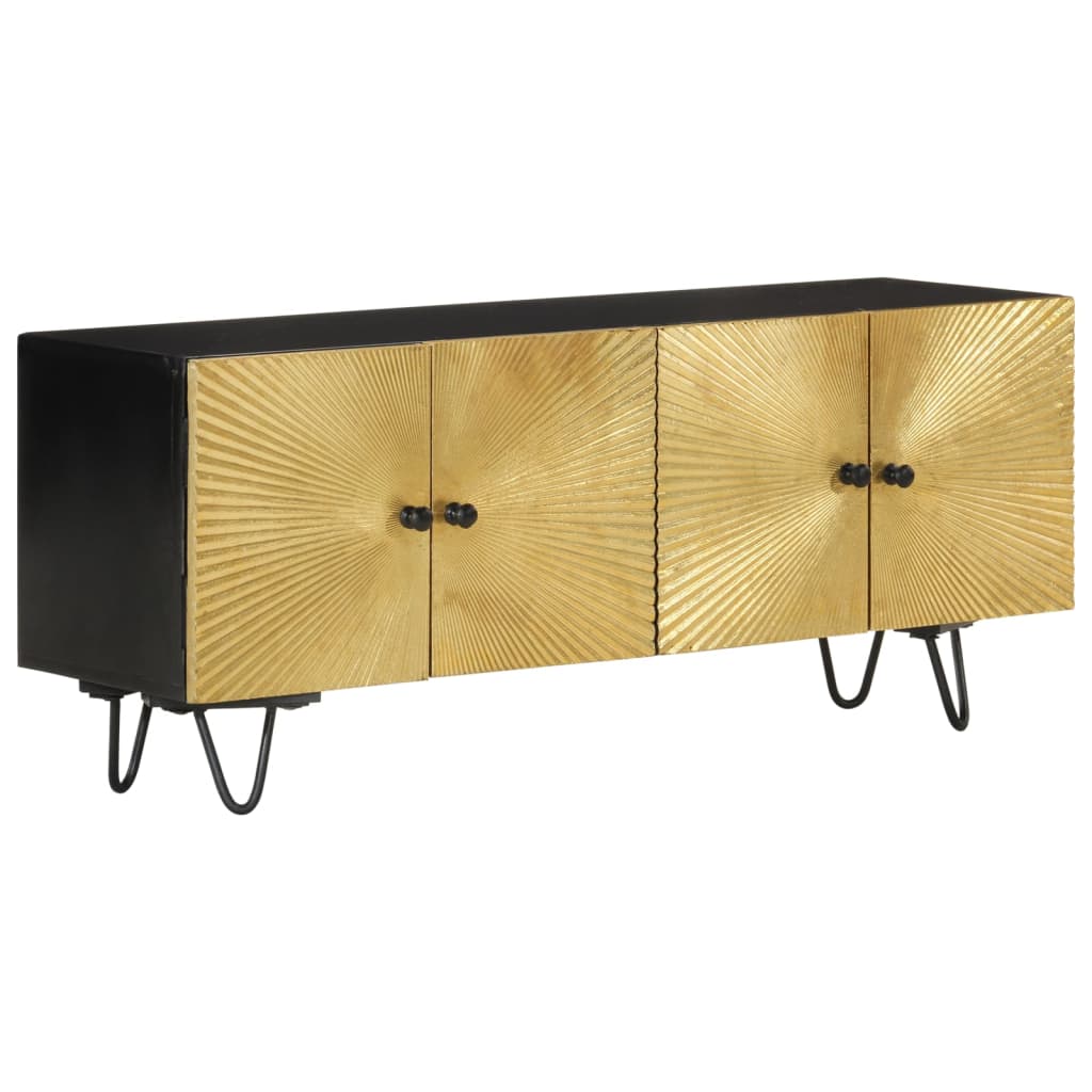 Tv-meubel 110x30x45 cm massief mangohout is nu te koop bij PeponiXL, paradijselijk wonen!
