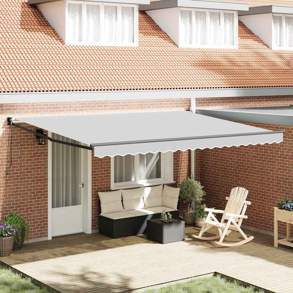 Manual Awning Frame 4 x 3 m Antraciet Powder-Coated Aluminium is nu te koop bij PeponiXL, paradijselijk wonen!