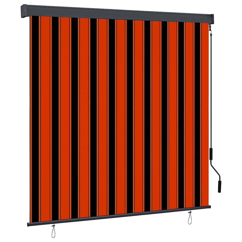 Rolgordijn Oranje en Bruin 180 x 250 cm Stof en Aluminium is nu te koop bij PeponiXL, paradijselijk wonen!