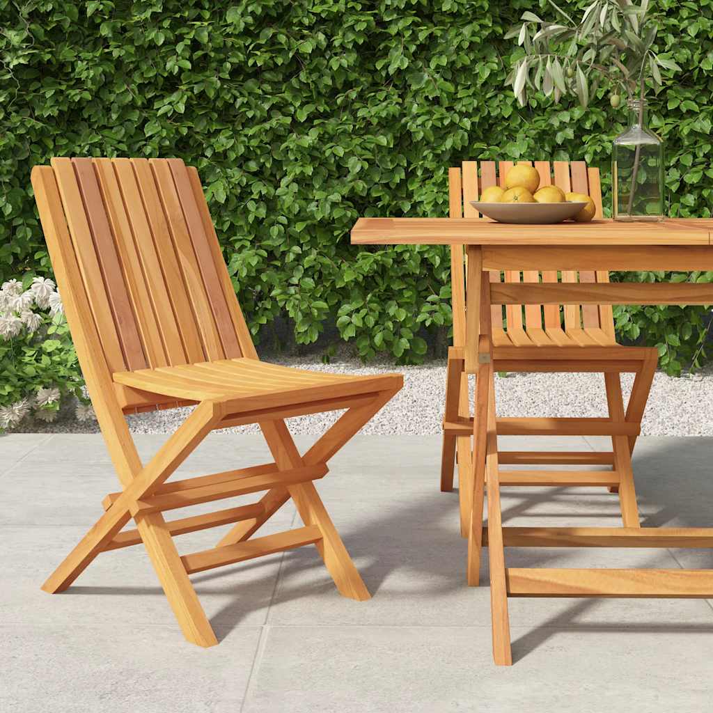 Tuinstoelen inklapbaar 2 st 47x47x89 cm massief teakhout is nu te koop bij PeponiXL, paradijselijk wonen!