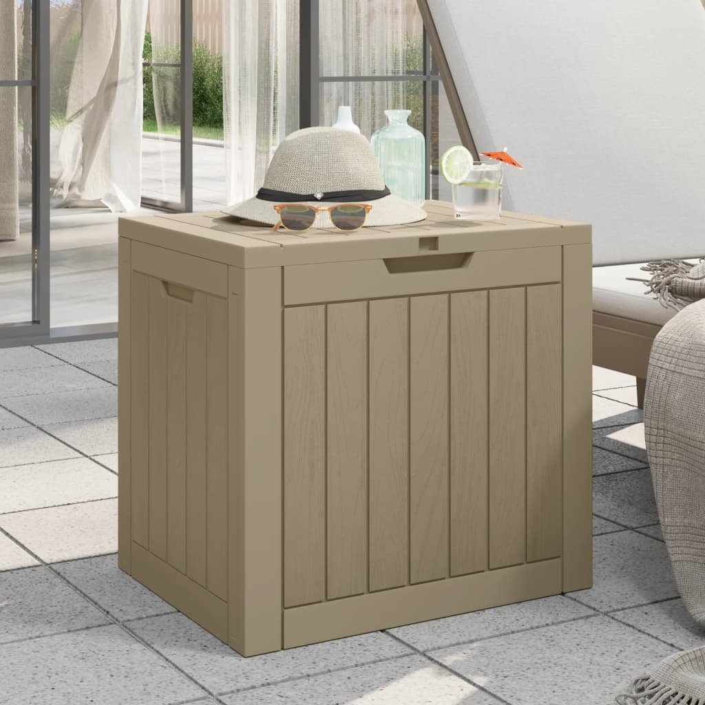 Tuinbox 55,5x43x53 cm polypropeen grijs is nu te koop bij PeponiXL, paradijselijk wonen!