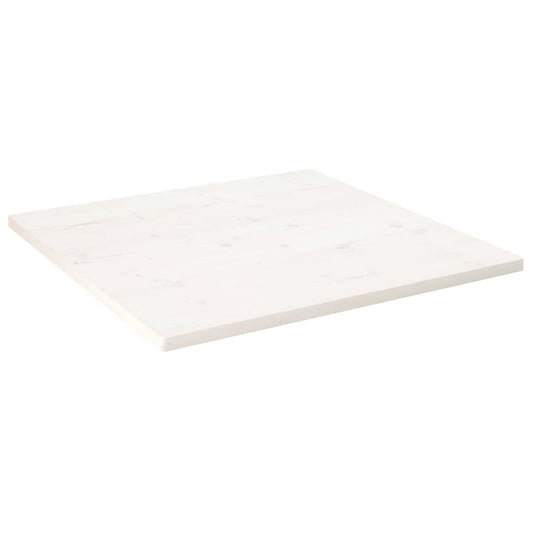 Tafelblad vierkant 80x80x2,5 cm massief grenenhout wit is nu te koop bij PeponiXL, paradijselijk wonen!