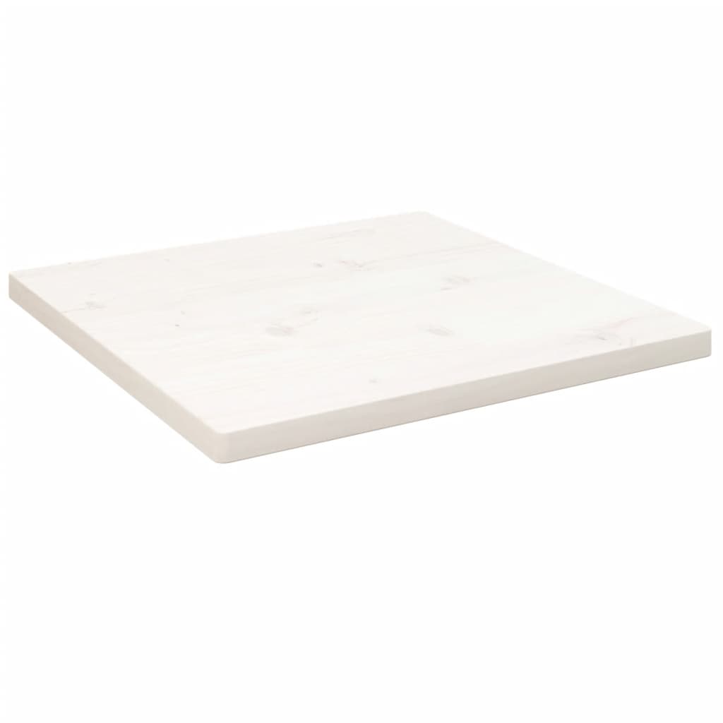 Tafelblad vierkant 40x40x2,5 cm massief grenenhout wit is nu te koop bij PeponiXL, paradijselijk wonen!