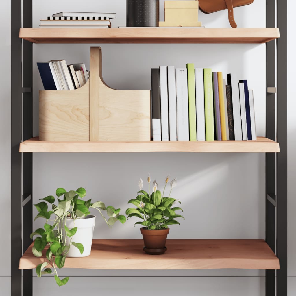 Wandschap 100x50x(2-4) cm onbehandeld massief eikenhout is nu te koop bij PeponiXL, paradijselijk wonen!