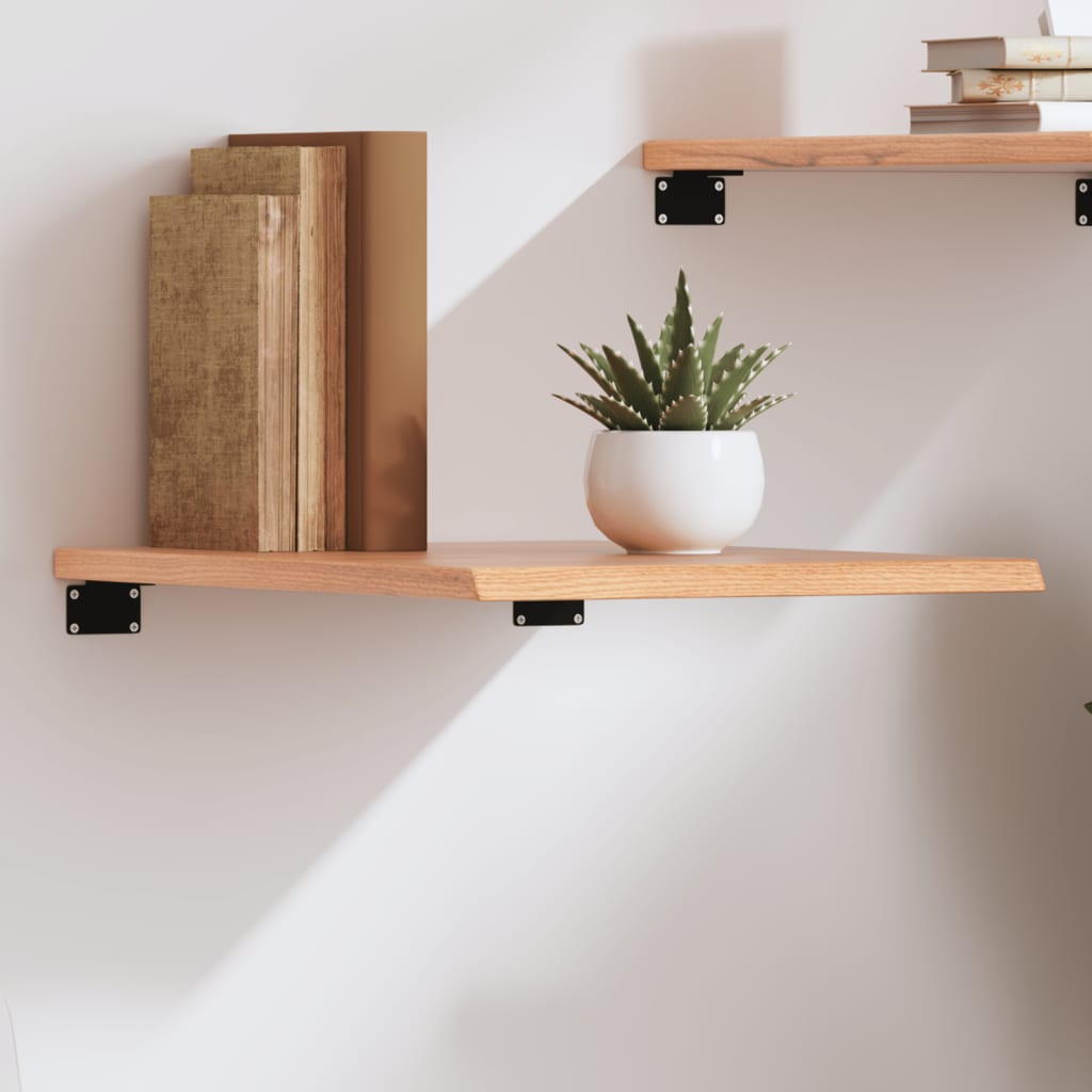 Wandschap 40x50x2 cm behandeld massief eikenhout lichtbruin is nu te koop bij PeponiXL, paradijselijk wonen!