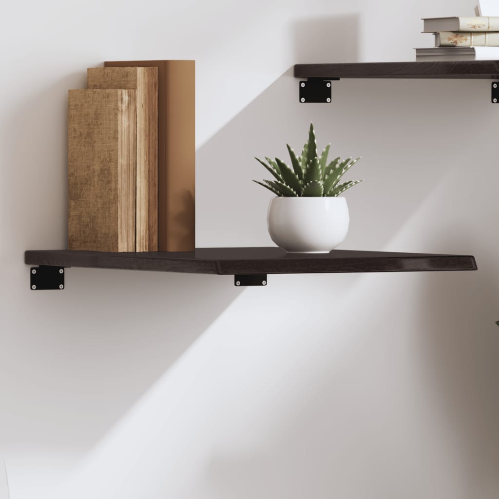 Wandschap 40x50x2 cm behandeld massief eikenhout donkerbruin is nu te koop bij PeponiXL, paradijselijk wonen!