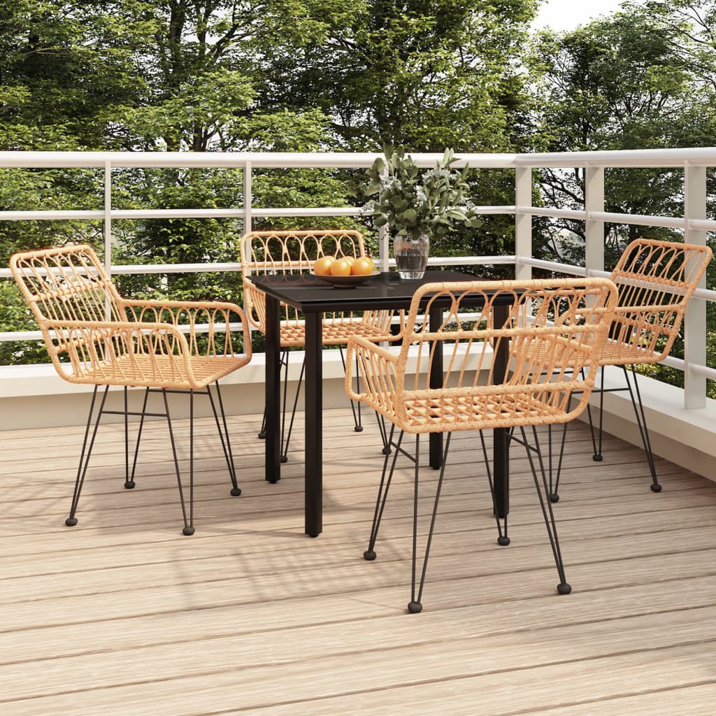5-delige Tuinset poly rattan is nu te koop bij PeponiXL, paradijselijk wonen!