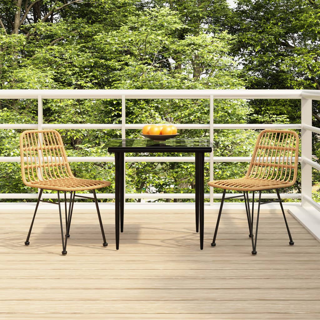 3-delige Tuinset poly rattan is nu te koop bij PeponiXL, paradijselijk wonen!