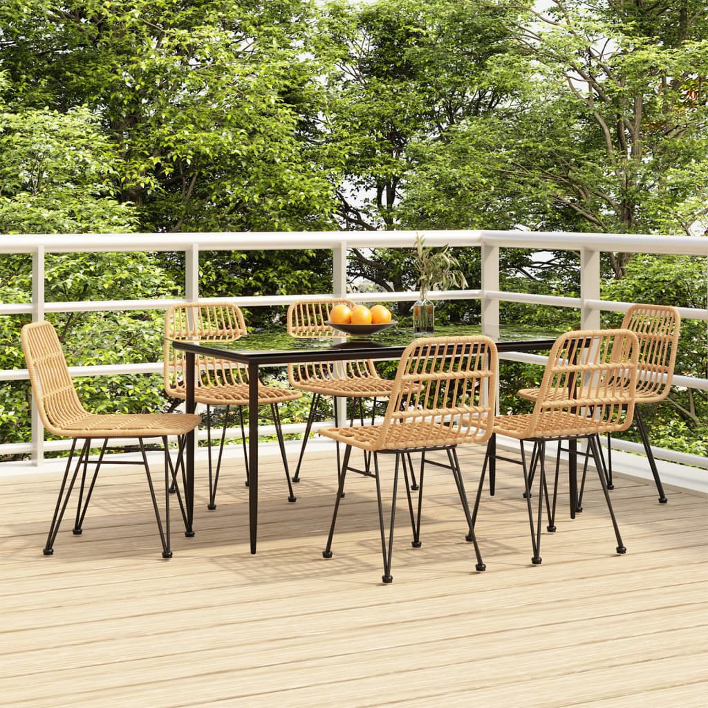 7-delige Tuinset poly rattan is nu te koop bij PeponiXL, paradijselijk wonen!