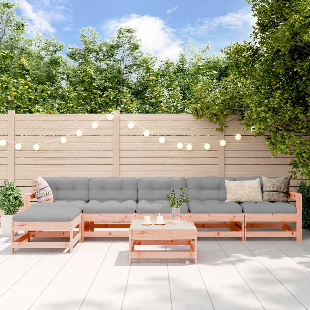 7-delige Loungeset massief douglashout is nu te koop bij PeponiXL, paradijselijk wonen!