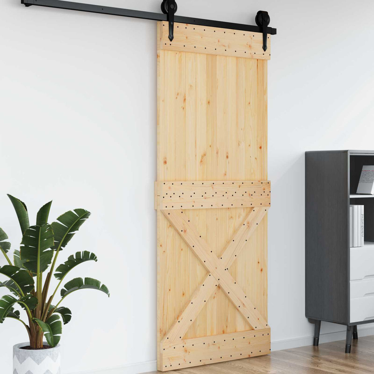 Deur NARVIK Naturel 95 x 210 cm Massief Grenenhout is nu te koop bij PeponiXL, paradijselijk wonen!