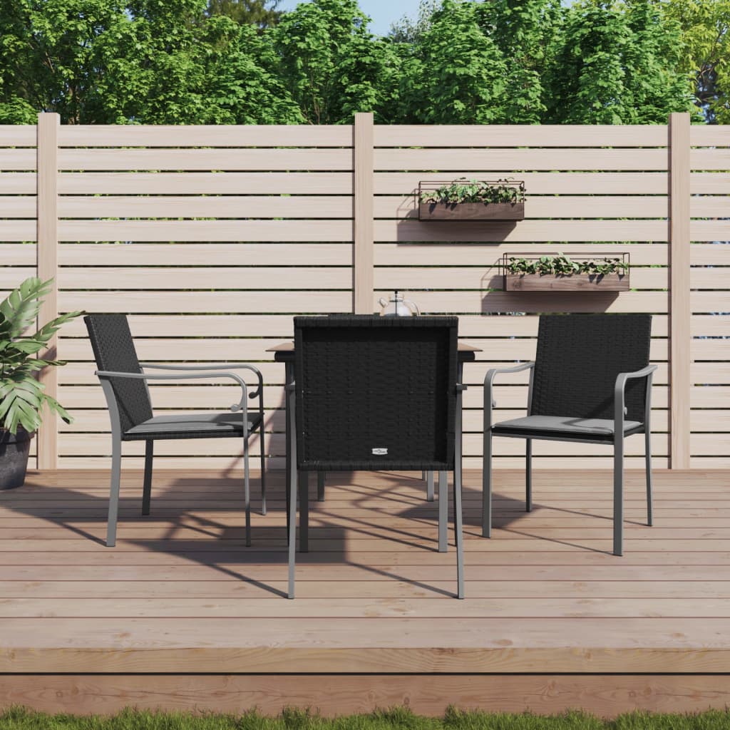 5-delige Tuinset met kussens poly rattan en staal is nu te koop bij PeponiXL, paradijselijk wonen!