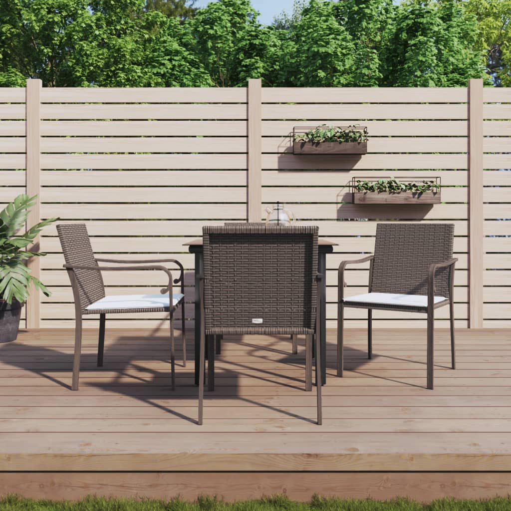 5-delige Tuinset met kussens poly rattan en staal is nu te koop bij PeponiXL, paradijselijk wonen!