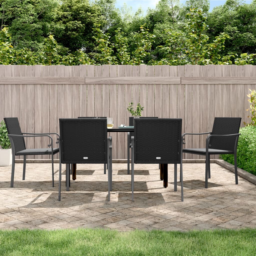 7-delige Tuinset met kussens poly rattan en staal is nu te koop bij PeponiXL, paradijselijk wonen!