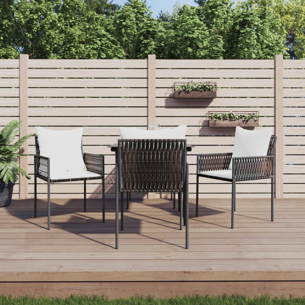 5-delige Tuinset met kussens poly rattan en staal is nu te koop bij PeponiXL, paradijselijk wonen!