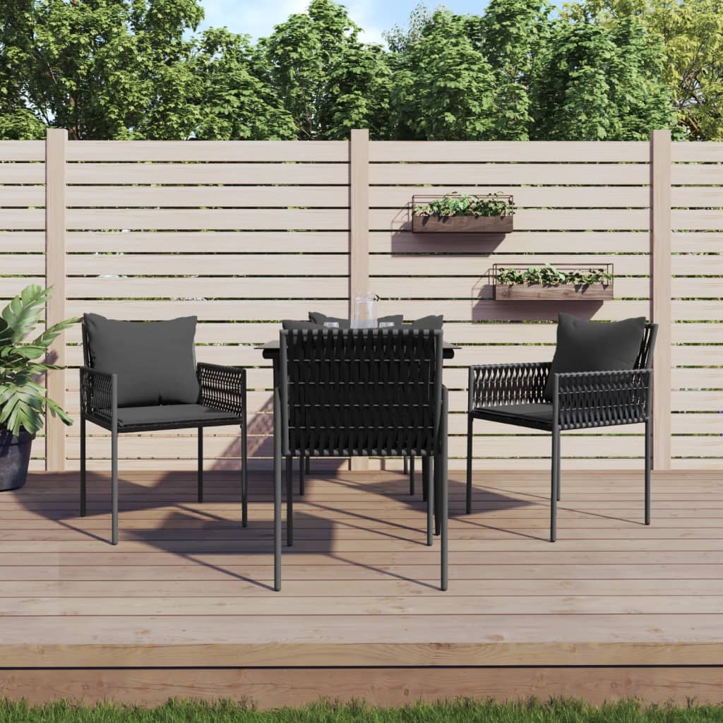 5-delige Tuinset met kussens poly rattan en staal is nu te koop bij PeponiXL, paradijselijk wonen!