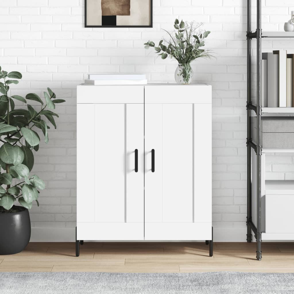 Dressoir 69,5x34x90 cm bewerkt hout wit is nu te koop bij PeponiXL, paradijselijk wonen!