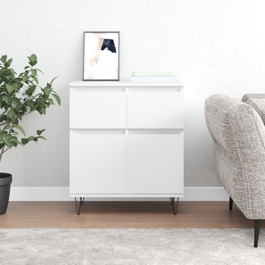 Dressoir 60x35x70 cm bewerkt hout wit is nu te koop bij PeponiXL, paradijselijk wonen!