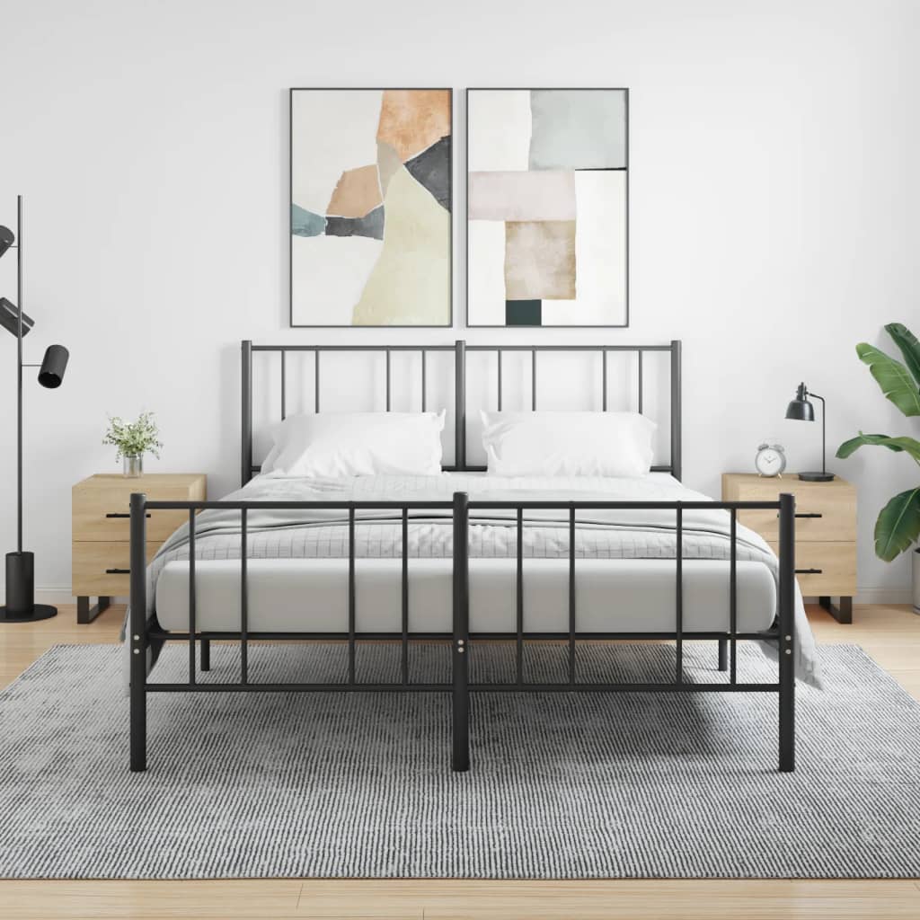 Nachtkastjes 2 st 40x35x47,5 cm bewerkt hout sonoma eikenkleur is nu te koop bij PeponiXL, paradijselijk wonen!