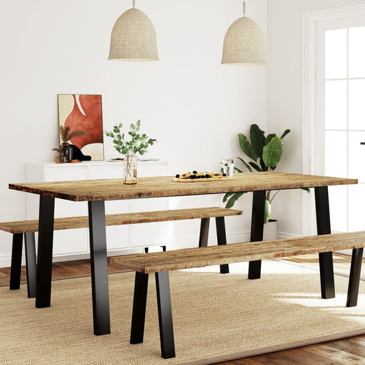 Eettafel 200x90x75 cm massief acaciahout is nu te koop bij PeponiXL, paradijselijk wonen!