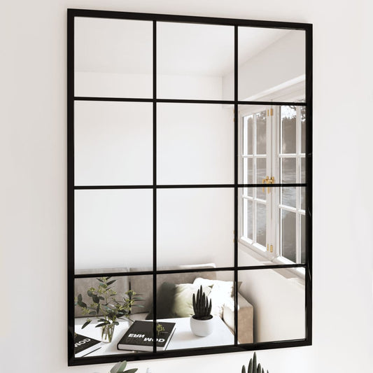 Wandspiegels 3 st 80x60 cm metaal zwart is nu te koop bij PeponiXL, paradijselijk wonen!
