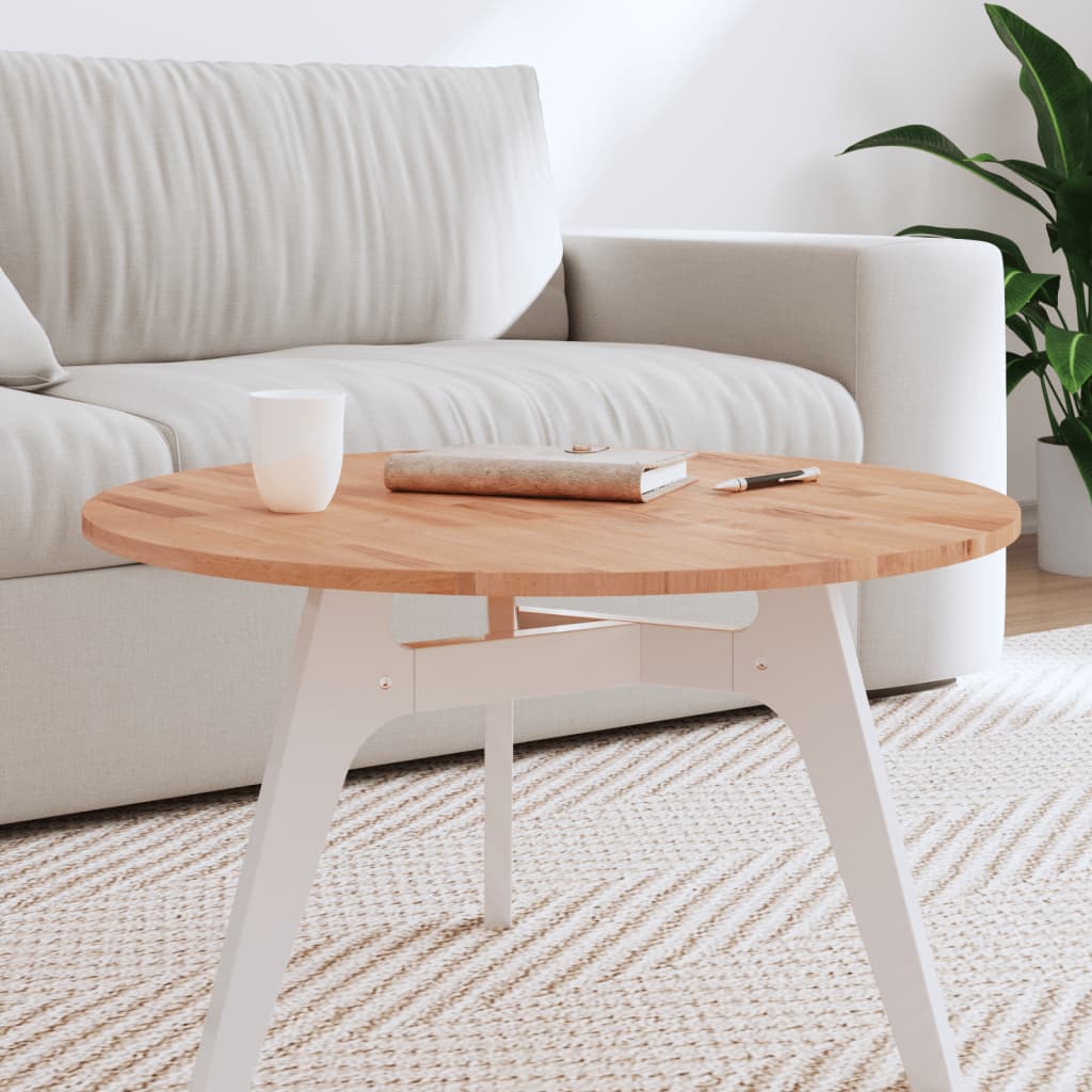 Tafelblad rond Ø70x1,5 cm massief beukenhout is nu te koop bij PeponiXL, paradijselijk wonen!