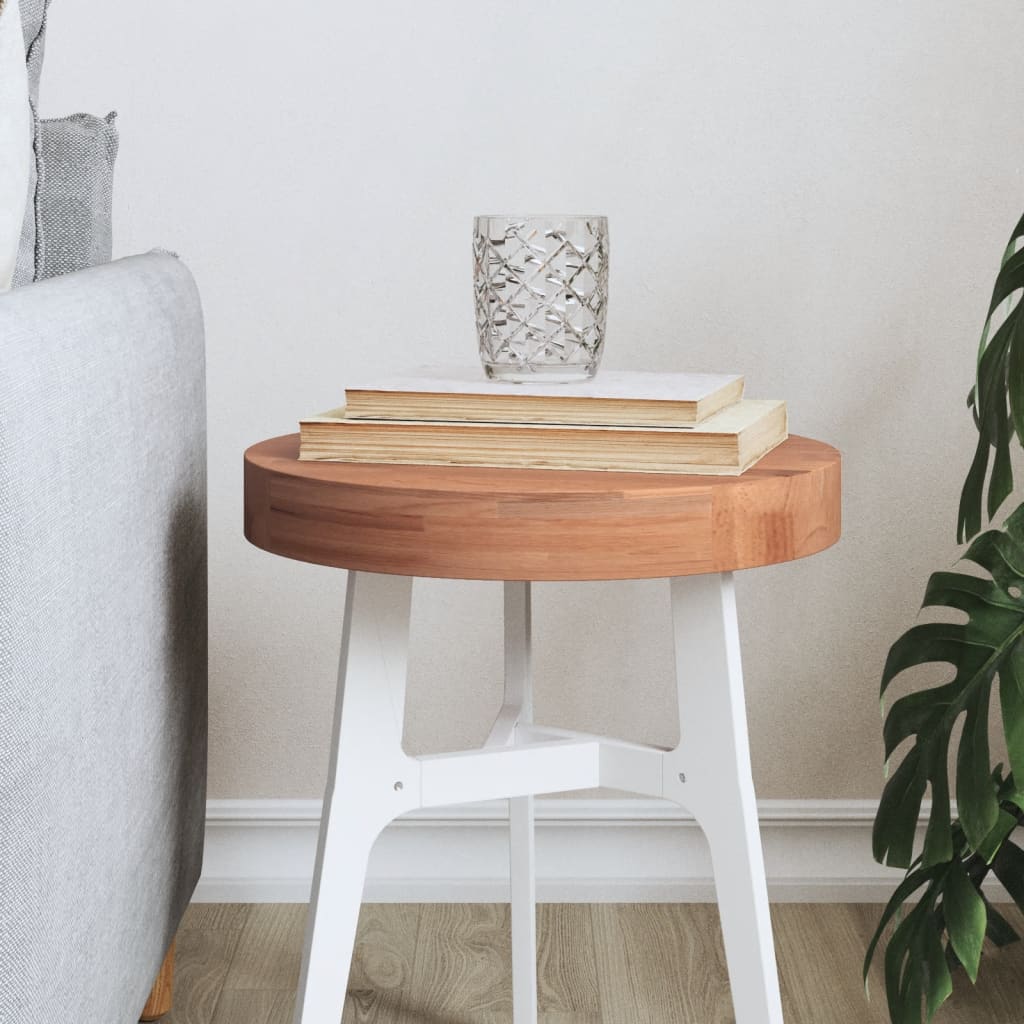 Tafelblad rond Ø30x4 cm massief beukenhout is nu te koop bij PeponiXL, paradijselijk wonen!
